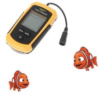 100m Sensor Sonar Fischfinder Echolot Beam-Alarm Transducer Tragbare OL N5Y6