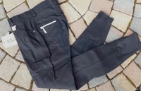 Neue HKM Vollbesatz Reithose Finja schwarz Gr. 34 - 40 mit elast. Beinabschluß