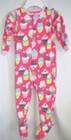 GIRLS 2T 24M WICKED PINK YUMMY MULTI CUPCAKE ZIP UP FOOT SLEEPER NWT CARTERS