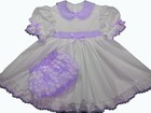 Adult Baby Sissy Basic Purple & White Dress Set ღஐƸ̵̡Ӝ̵̨̄Ʒஐღ Binkies_n_Bows