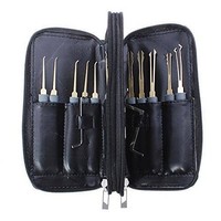 Drillpro Profi Set 24-teilig Lockpicking-Set Einzelhaken Sperrwerkzeuge Dietrich