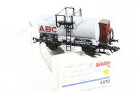 Märklin 4780 Kesselwagen, hellgrau, Aufschrift ABC , KKK, Top!  OVP (935)