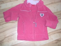 s.Oliver Sweat-Shirt Jacke,  Plüsch Jacke Nicki Jacke rosa Gr. 104