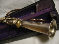Rarität: Professionelles Sopran-Saxophon Conn USA von 1905 , generalüberholt 