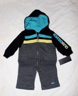Infant 3/6 mo. Quiksilver Outfit Set Zip Hoodie Jacket Sweatshirt Pants 40440019