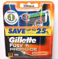 8 Gillette Fusion ProGlide Power 8er Rasierklingen 8x Stück Klingen Set Pack 