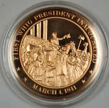 Bronze Proof Medal First Whig President Inaugurated March 4 1841