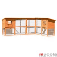 440CM Hasenkäfig Hühnerstall Hasen Kaninchen Stall Kleintierstall Hasenstall