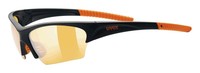 Uvex Sunsation Sportbrille  schwarz matt orange