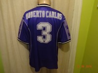 Real Madrid Kelme Auswärts Champions League Trikot 1997/98 + Nr.3 Carlos Gr.L