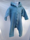 Hanna Andersson Blue Nordic Fleece Bunting Full Zip Jacket Sz 80 18 mo 2T