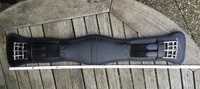 Sattelgurt Kurzgurt 65cm Schwarz Leder Reitsport Pferd reiten