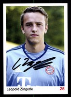 Leopold Zingerle Autogrammkarte Bayern München II 2015-16 Original Signiert