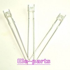 100 PCS LED FLAT 2*3*4 White Superbright LED Light Emitting Diode Lamp 2X3X4