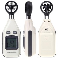 Digital Anemometer Windmesser Windgeschwindigkeit TEMP Wind Speed Meter TM T3J5