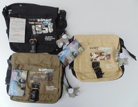 ELEPHANT  Canvas Messenger  Umhängetasche Überschlagrtasche Handtasche  Tasche 