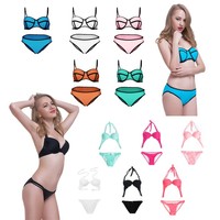 Sexy Damen Triangle Push Up Bikini Badeanzug Bademode Strand Swimwear 38 40