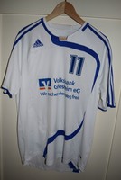 Adidas Fußball Trikot VfL Goldstein Gr. L, kurzarm, Nr.11,weiß blau,short sleeve