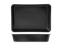 H&H Pan mit schwarzen Melaminplatte 35x25x8 Lebensmitteldosen