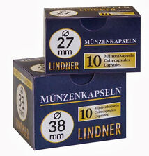 100 Lindner Coin capsules / Size 26 for / Commemorative