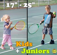 AUSWAHL: Kids+Junior Racket/Schläger (optional +Softbälle für Anfänger & Kinder)