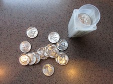 1955 S Roosevelt Silver Dime in Bu Condition