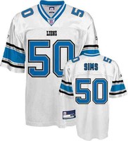 NFL Football Trikot/Jersey DETROIT LIONS Ernie Sims #50 white