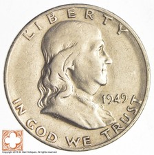 1949-S Franklin Half Dollar 90% Silver *8290