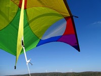 Einleiner-Drachen: Delta Rainbow 300cm