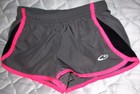 CHAMPION Toddler Girl Size: 4 - 5 GRAY / PINK ATHLETIC SHORTS