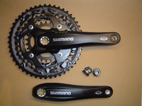 Shimano DEORE Alu  Kurbel FC-T521 octalink 170 mm 48 Z  schwarz NEU