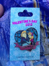 New Disney Parks Frozen Princess Anna & Kristoff Valentine's Day 2015 LE Pin