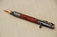 Kugelschreiber - handgedrechselt, Jagd und Repetier - Unikat - Cocoboloholz