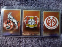 Match Attax 2009/10, 3 Clubkarten/Wappen,Köln-Leverkusen-Mainz , guter Zustand