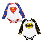 Baby Girl Boy Toddler Super Hero Top Shirt Romper Jumpsuit Long Sleeve Costume