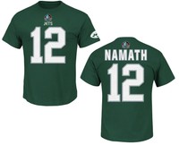 NFL Football T-Shirt NEW YORK NY JETS Joe Namath #12 HOF Eligible Receiver