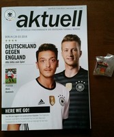 Spielpin Pin FCN & Stadionmagazin aktuell Deutschland England Berlin 26.03.2016