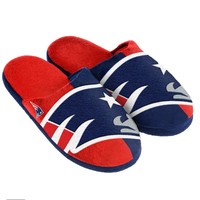 Paar Neue England Patriots Großes Logo Hausschuhe Neu - Split Farbe Hausschuhe