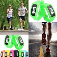 Digital LCD Pedometer Run Handgelenk Schritt Fuß erreichbar Kalorienzähler 1PC 