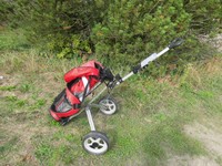 2tlg. Golfset Caddy + Junior Tasche / Trolley + Bag Kinder Speq Sport J2000