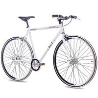 28" Zoll FIXIE RENNRAD FAHRRAD KCP FG1 FLAT 2016 FIXED GEAR SINGLE SPEED weiss