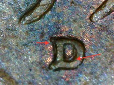 1952 D Wheat Penny D Over D Rpm Error