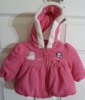 Gymboree Infant Girl Coat 3-6 Months - Pink, Soft, Hooded - EUC!