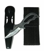 Edelstahl Tauchermesser Jacketmesser Kunststoffscheide oder Baumwolltasche NEU