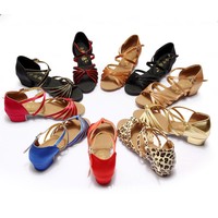 Damen Latein Tango Rumba Schuhe Salsa Tanzschuhe Sommer Sandalen Pumps Gr:24-41