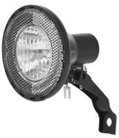 FUXON LOOP Scheinwerfer Fahrradlampe Halogen für Nabendynamo mit Schalter/Halter