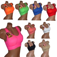 TV BH Push up Bra Comfort Neon mit + ohne Spitze Farben Sport BH Bustier TOP NEU