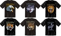 T-Shirt Wildlife Adler Wolf Löwe Tiger Puma heulender Wolf S M L XL XXL XXXL
