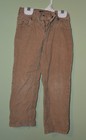  Osh Kosh Khaki Brown Corduroy Pants Boys Size 4 - Adjustable Waist - EUC