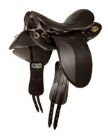 SATTEL Wanderreiten BÜFFELLEDER braun 18er Sitz KW 3 SEHR WEICHER SITZ 